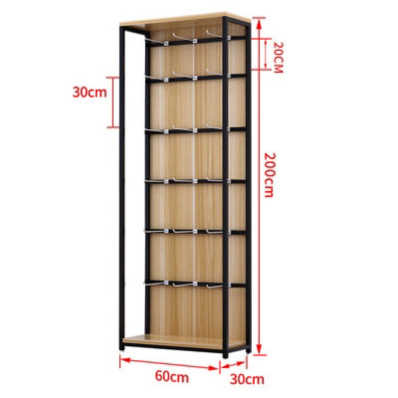 Phone Accessories Rack Display - Expositor de prateleira de supermercado, chinelos,