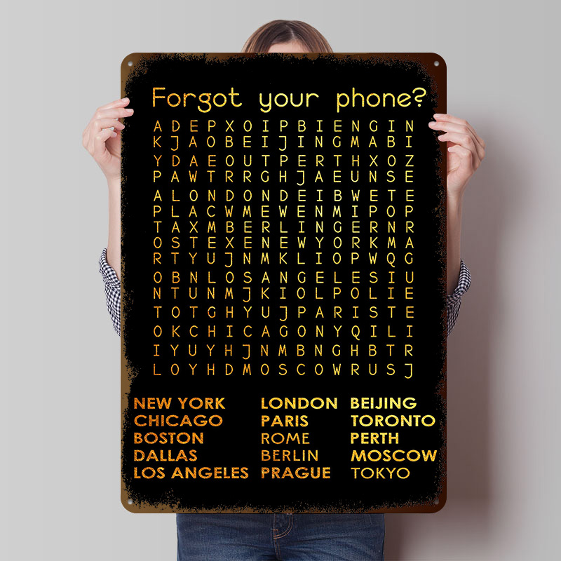 Placa de Metal Vintage Persona - Phone Accessories Poster avaliação e preço