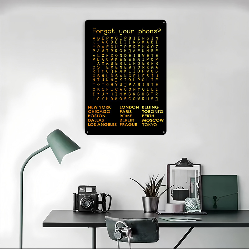 Placa de Metal Vintage Persona - Phone Accessories Poster avaliação e preço