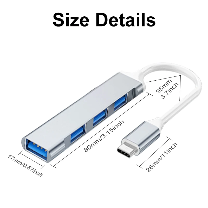 Adaptador Hub USB 3.0 4 em 1 O - Phone Accessories Distributor avaliação e preço
